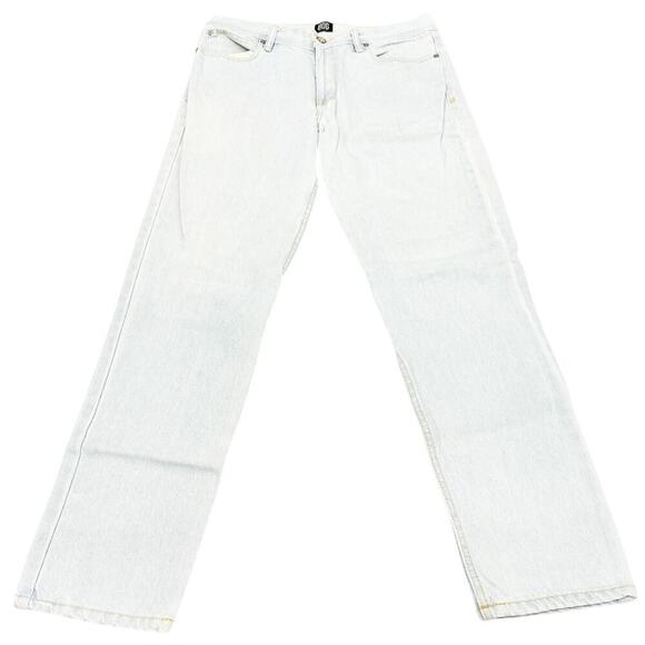 BDG Slim Men's Light Wash Denim Jeans Zip Fly Straight Leg SZ 33 x 32 - Picture 2 of 8